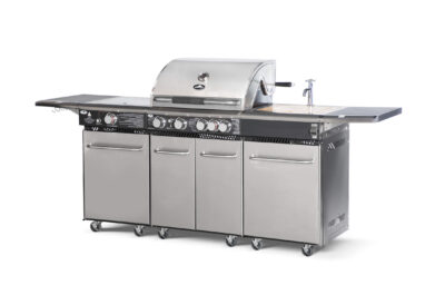 מטבח חוץ משולב ‏גריל גז 4 מבערים דגם KITCHEN מבית Australia Chef