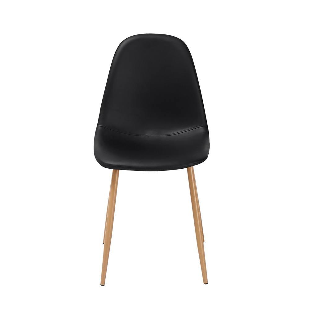 סט 4 כסאות אוכל מרופדים דמוי עור דגם כרמל מבית HOME DECOR