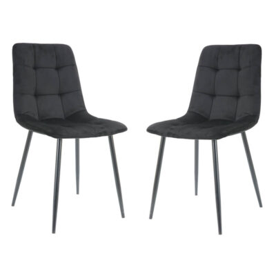 זוג כסאות מרופדים לפינת אוכל דגם רוז מבית HOME DECOR