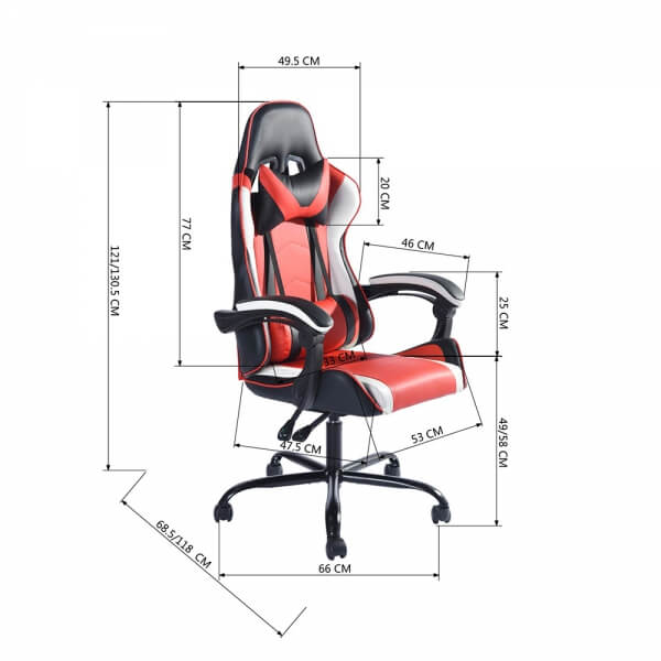 כיסא גיימר לבית או למשרד דגם וונטנה מבית HOMAX