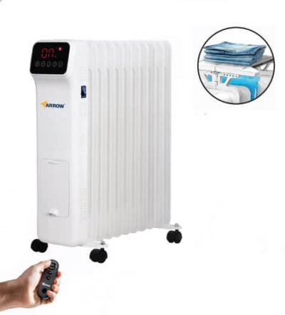 רדיאטור 11 צלעות 2500W עם מסך דיגיטלי ושלט דגם 600702-006 מבית Arrow