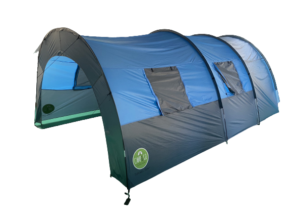 אוהל תעלה משפחתי ל-6 אנשים דגם TUNNEL TENT מבית Camp And Go