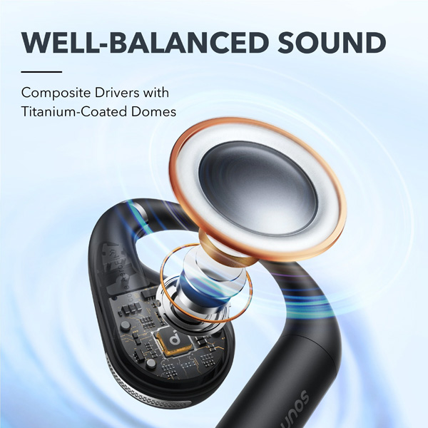 אוזניות Open Ear דגם soundcore AeroFit מבית Anker