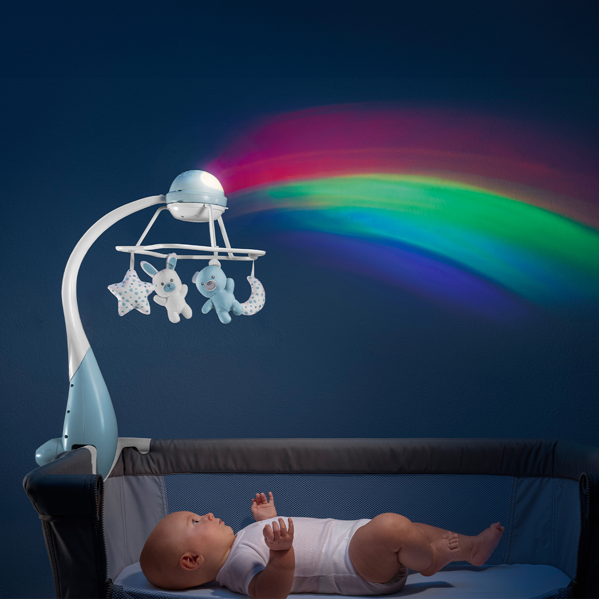 מובייל קשת בענן - Rainbow Cot Mobile מבית Chicco