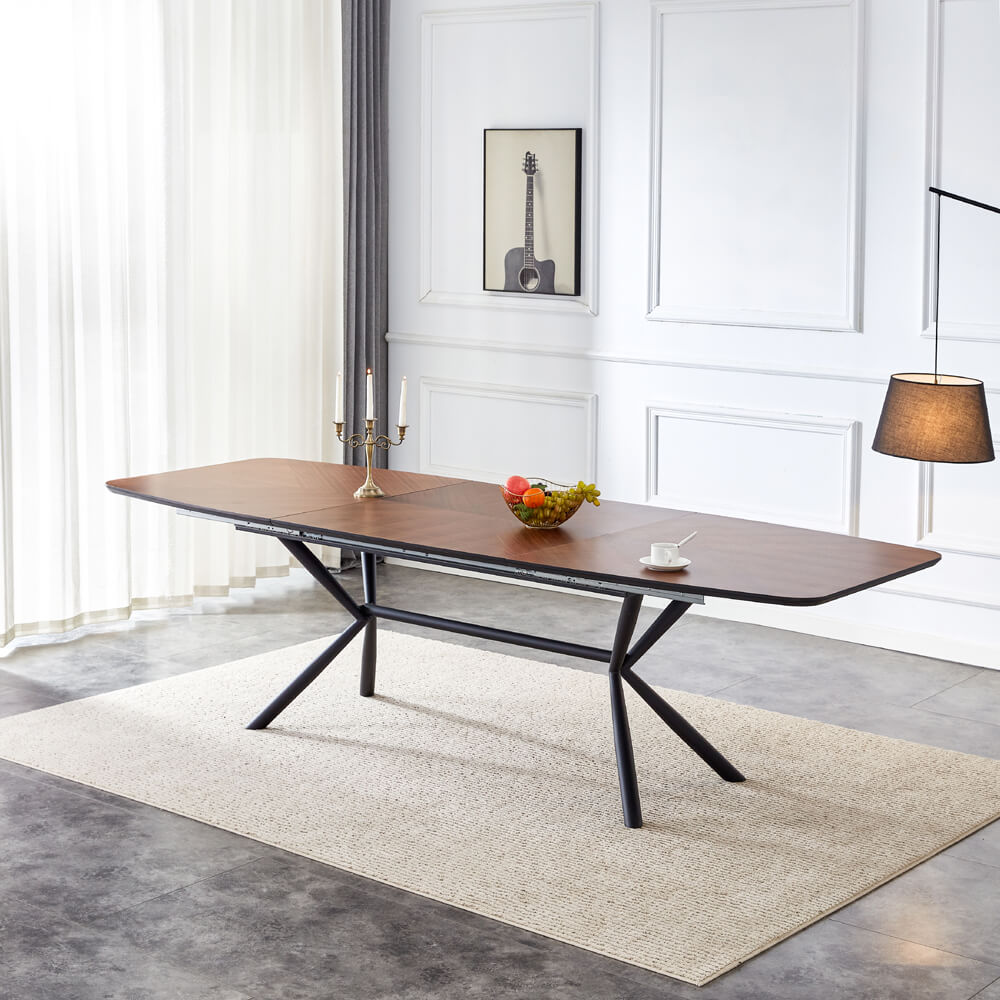 שולחן אוכל נפתח 1.8-2.7 מ' דגם ניקולס מבית HOME DECOR