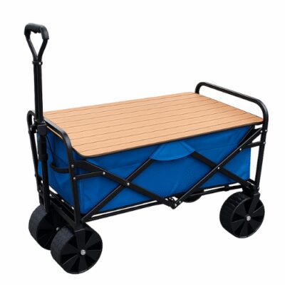 עגלת קמפינג כולל שולחן מתכת מתקפל דגם TrailMate מבית פלאיה