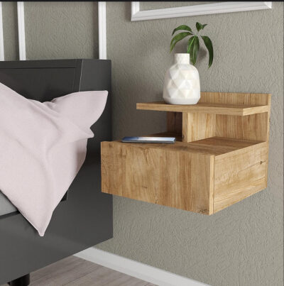 שידת לילה צפה לתליה על קיר דגם NESLI מבית Tudo Design