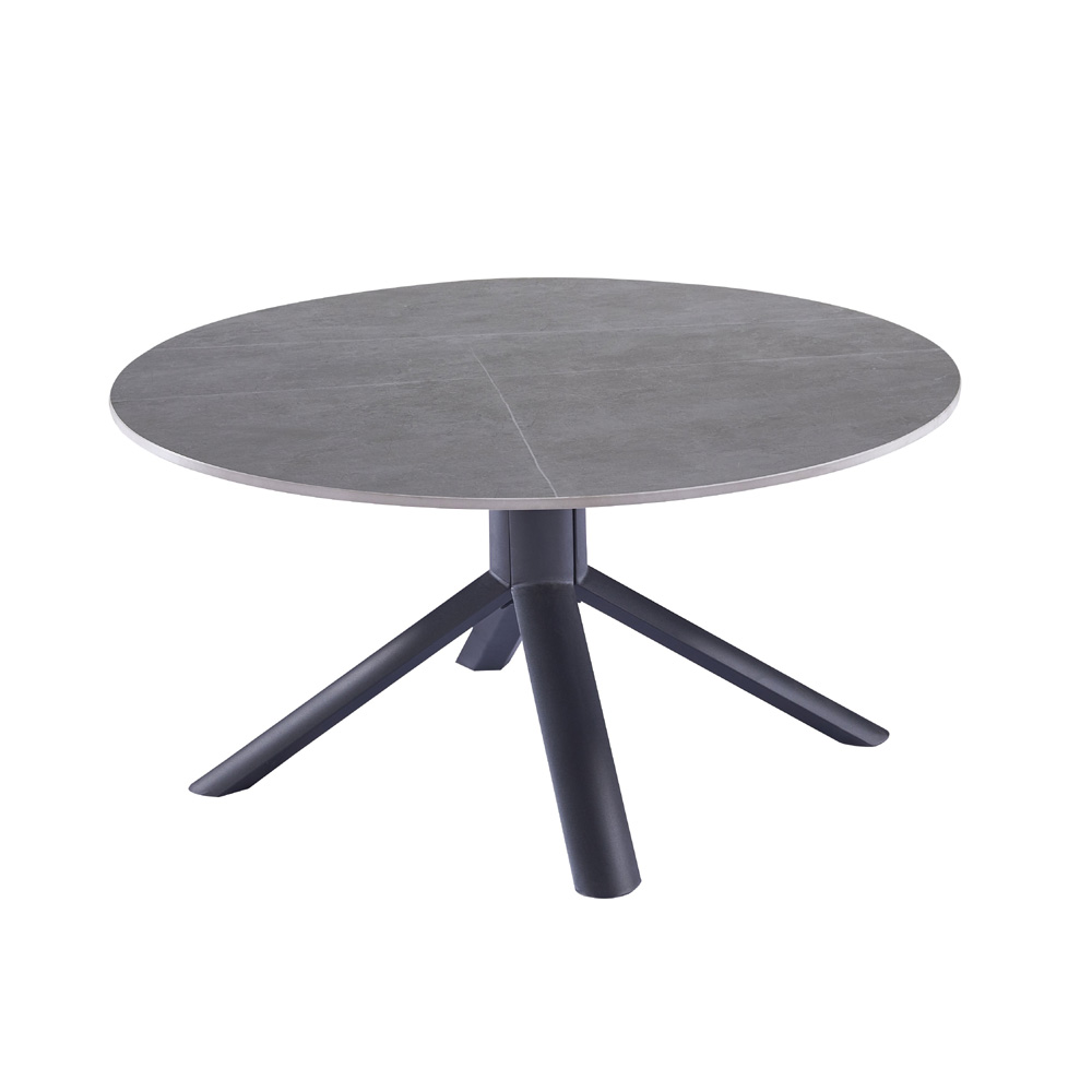 שולחן סלון קרמיקה עגול 90 ס"מ דגם זאוס מבית HOME DECOR