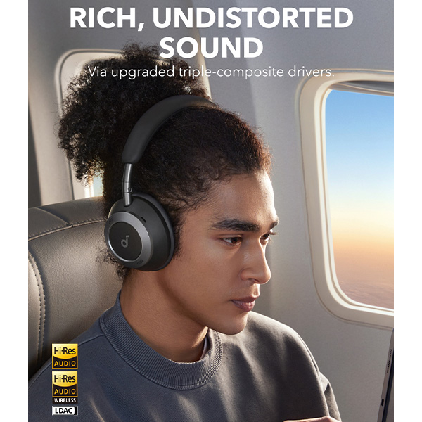 אוזניות קשת On-Ear דגם soundcore Space One Pro מבית Anker