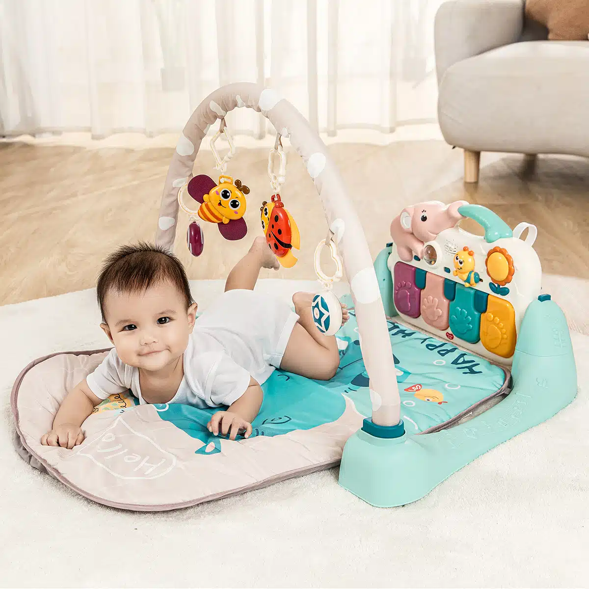 משטח פעילות מוסיקלי - 4in-1 Design Musical Activity Play Mat מבית Hola Toys