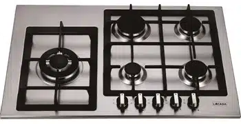 משטח נירוסטה יוקרתי 5 מבערים כולל להבת טורבו ווק LC70IX