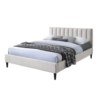 מיטה זוגית עם ראש מיטה מעוצב דגם פולי מבית HOME DECOR