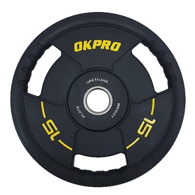משקולת ויניל אולימפי 15 ק"ג קוטר 50 מ"מ מבית OK PRO