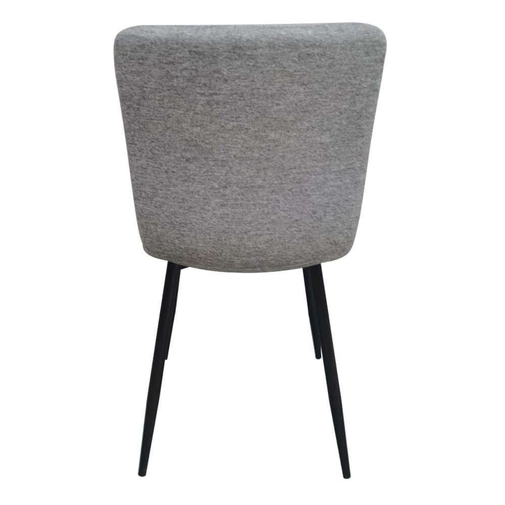 סט 4 כסאות אוכל מרופדים בד רחיץ דגם סהר מבית HOME DECOR