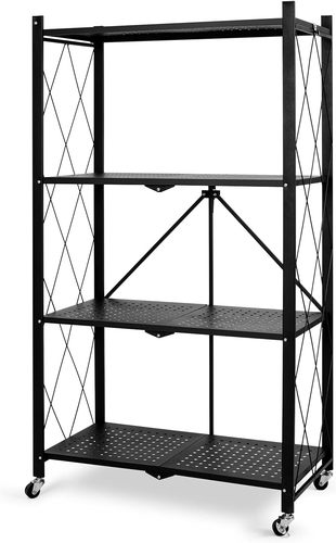 כוננית מתקפלת על גלגלים 4 מדפים דגם OTC4I מבית Garden Top