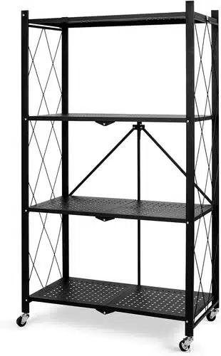 כוננית מתקפלת על גלגלים 4 מדפים דגם OTC4I מבית Garden Top