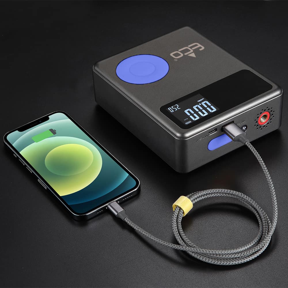 בוסטר התנעה 13,000mAh משולב קומפרסור דגם Power Set מבית Eco
