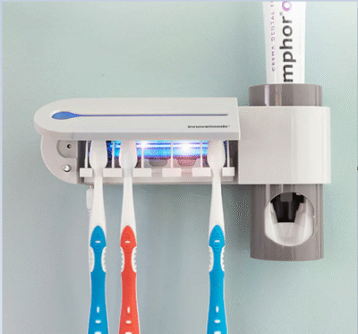מתקן למברשות שיניים עם דיספנסר דגם V0103198 מבית InnovaGoods