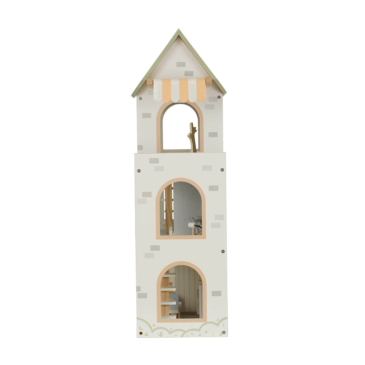 בית בובות מאובזר וילה אורבנית מעץ – Urban Villa Doll House מבית Dainy's