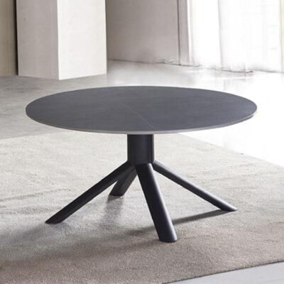 שולחן סלון קרמיקה עגול 90 ס"מ דגם זאוס מבית HOME DECOR