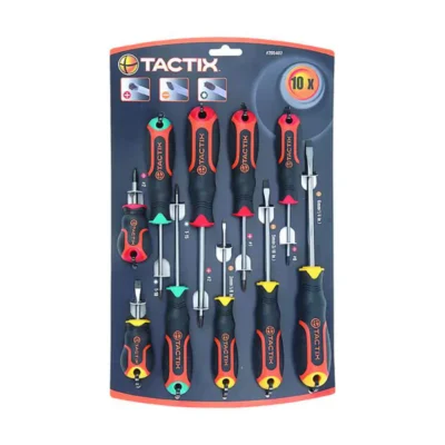 סט מברגים מעורב 10 יחידות דגם 205407 מבית TACTIX