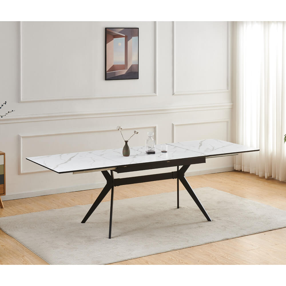 שולחן אוכל נפתח 1.4-2.4 מ' דגם סנטוריני מבית HOME DECOR