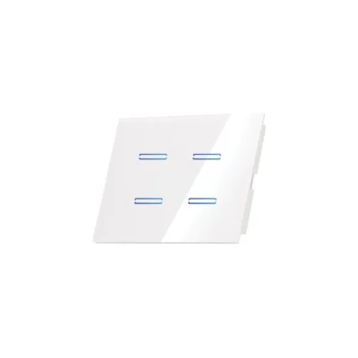 מתג חכם לתאורה 4 מפסקים (גוויס 3 מקום) דגם SW-3GEV4 מבית Semicom Smart