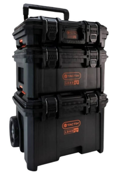 קיט 3 ארגזי כלים עם גלגלים דגם 320420 מבית TACTIX