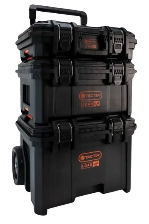 קיט 3 ארגזי כלים עם גלגלים דגם 320420 מבית TACTIX