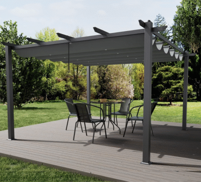 פרגולה מפוארת אלומיניום 3X4 דגם קיסר מבית Garden Top