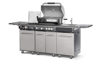 מטבח חוץ משולב ‏גריל גז 4 מבערים דגם KITCHEN מבית Australia Chef