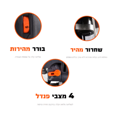 מסור אנכי חשמלי Hunter 750W דגם 100610-020 עוצמתי ומדויק לכל משימה