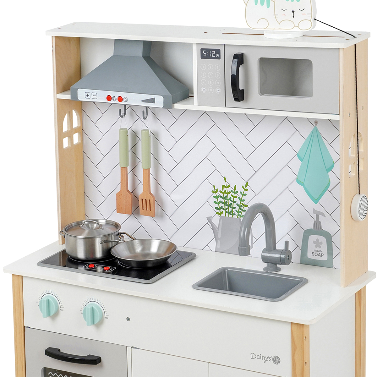מטבח וינטג' מעץ לילדים - Wooden Vintage Kitchen מבית Dainy's