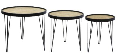 שלישיית שולחנות לסלון דגם תבור מבית TUDO DESIGN