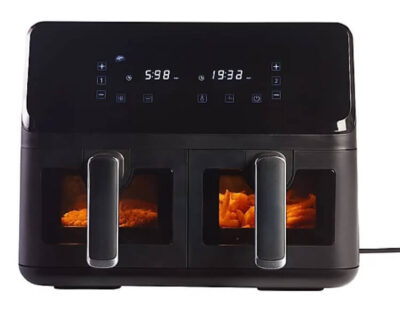 סיר טיגון חכם 12 ליטר עם שני תאים נפרדים דגם AF-6612D מבית Luxor