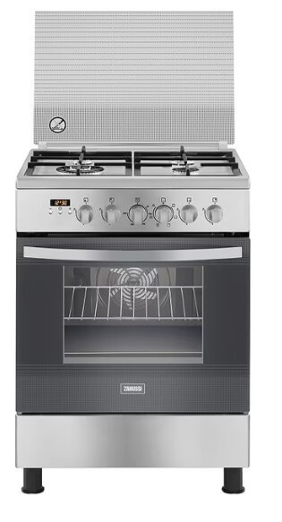 תנור משולב כריים גז דגם ZCK67326XA מבית ZANUSSI