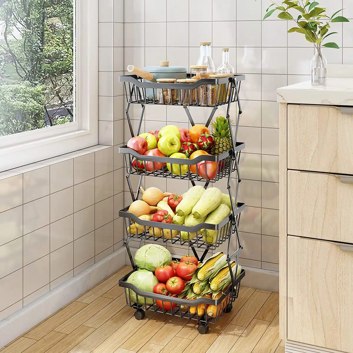 עגלת שירות 4 תאים דגם נועם מבית Garden Top עגלת שירות 4 תאים דגם נועם מבית Garden Top
