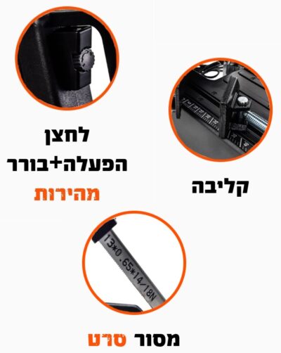 מסור סרט נייד 115 מ"מ 680W דגם 100618-001 מבית Hunter