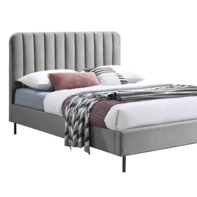 מיטה רחבה 120/190 ס"מ מרופדת דגם ורד 120 מבית HOME DECOR