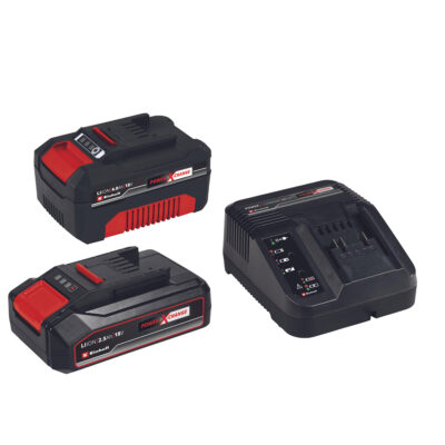 סט 3 כלים - מפוח נושף טורבו, חרמש ומשור שרשרת 18V דגם 3E מבית EINHELL