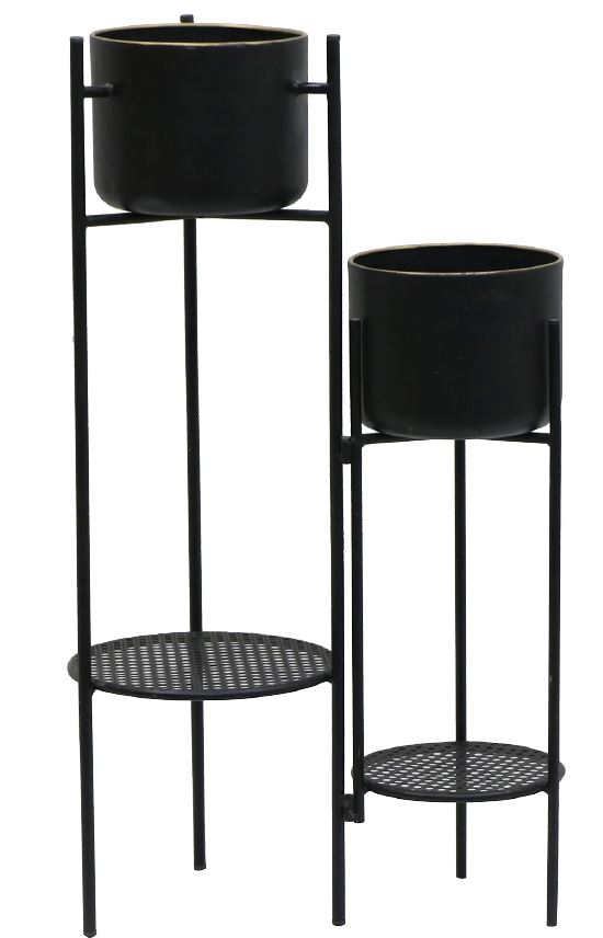 זוג מעמדי עציצים ומדף רשת דגם עוז מבית TUDO DESIGN זוג מעמדי עציצים ומדף רשת דגם עוז מבית TUDO DESIGN