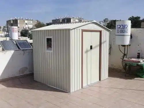 מחסן מתכת פרמיום דגם 2.13X1.91 Garden Top T76 מחסן מתכת פרמיום דגם 2.13X1.91 Garden Top T76