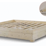 בסיס מיטה מעץ מלא כולל ארגז מצעים למזרן זוגי במגוון גדלים לבחירה מבית ABY