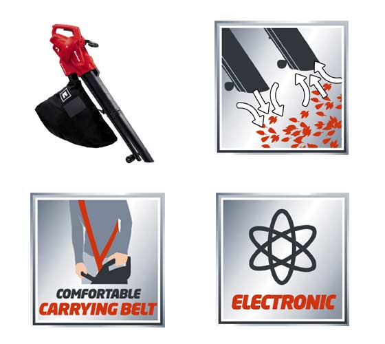 מפוח/שואב עלים חשמלי W2500 דגם GC -EL - 2500 E מבית EINHELL