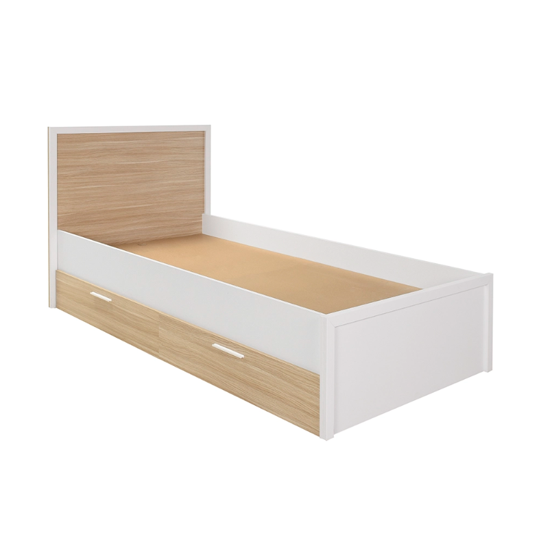 מיטת יחיד רחבה עם 2 מגירות אחסון דגם Oxford-KRC-1402 מבית HOMAX