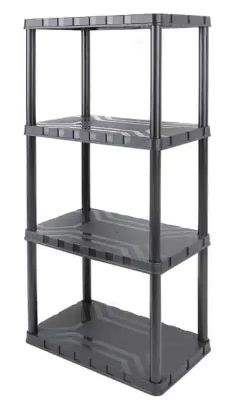 כוננית פלסטיק איכותית 4 מדפים דגם 320400 מבית TACTIX