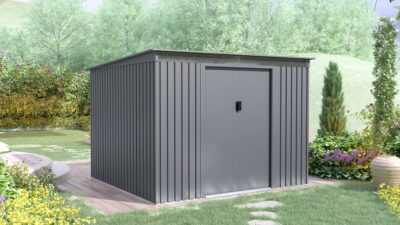 מחסן מתכת סקיילייט במידות 2.61X2.41 דגם SkyD מבית Garden Top