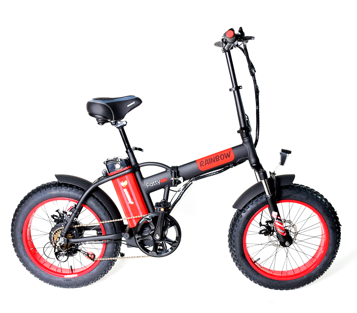 אופניים חשמליים 48 וולט עם בולם זעזועים דגם MCC FATTY מבית RAINBOW אופניים חשמליים 48 וולט עם בולם זעזועים דגם MCC FATTY מבית RAINBOW