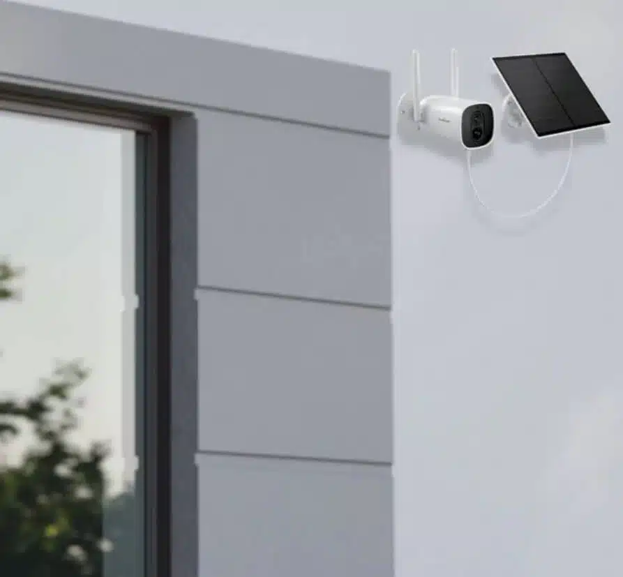 מצלמת אבטחה אלחוטית קבועה נטענת WIFI עם פנל סולארי חוץ דגם IC-FIX10 SOL מבית Semicom Smart