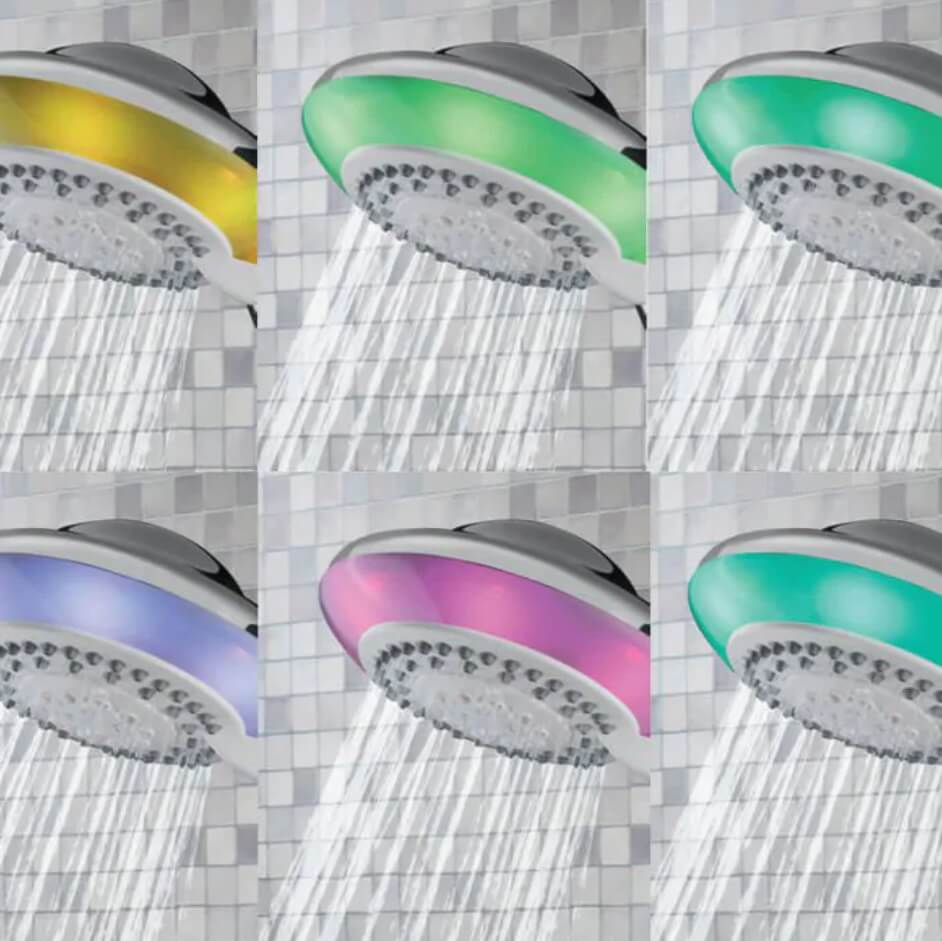 מזלף ידני למקלחת 5 מצבים עם תאורת לד דגם RV141LED מבית River